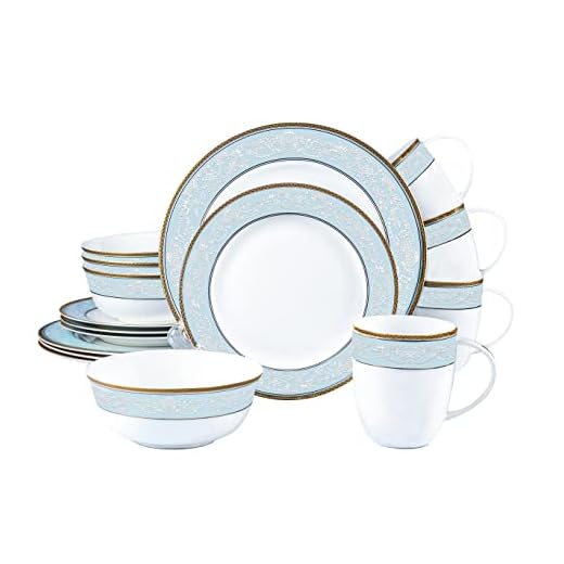 23+ Must-Have Ralph Lauren Kitchen Essentials for a Stylish Home 6 Wpslnwo Fine Bone China Dinnerware Set,16 Pcs Classic Relief Pattern Gilt Edged High Grade Porcelain Tableware Sets For 4 People