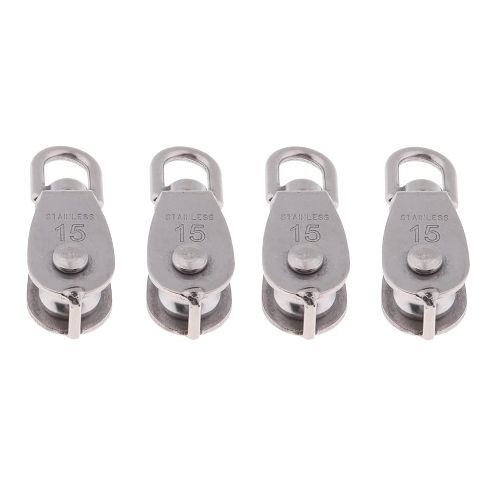 PULLEY Block 15mm poulie de levage inox et réa de guidage pour câble et cordage marin