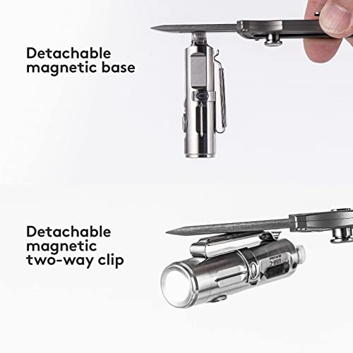 RovyVon A2 USB C Rechargeable Keychain Flashlight 650 Lumen Super Bright EDC Flashlight Water Resistant for Everyday Carry, Camping, Running, Hiking - Image 4