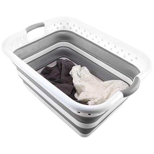 Bajbumgn Cesto Para Ropa Sucia,Contenedor Plegable Para Almacenamiento - Organizador de Baño con Cesta Plegable para Dormitorio y Espacios Reducidos