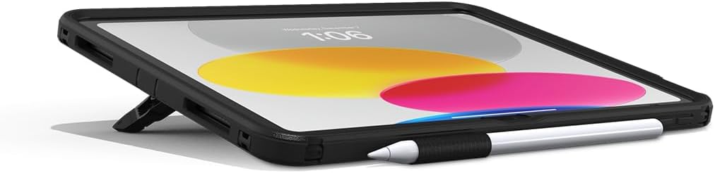 OtterBox – Defender Series Case for iPad (A16) 11th Gen 11" 2025 & iPad 10th Gen 10.9" 2025 – Rugged Multi-Layer Protective Cover with Port Covers & Built-in Stand (Black)