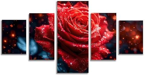 Diamond painting 5D kit complet de 5 pièces pour réussir votre décoration murale géante