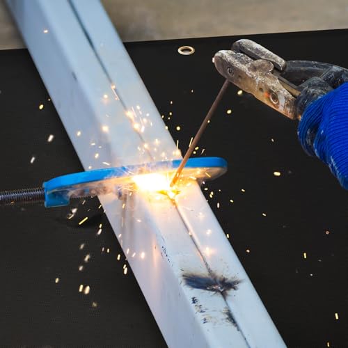 Image of Heavy Duty Welding Blanket, Silicone Coated Fiberglass Fire Blanket, Designed for in Home and Outdoor Use for Professional and Heavy-duty Welding, Cutting, and Other Uses (6x8ft - 2Pack)
