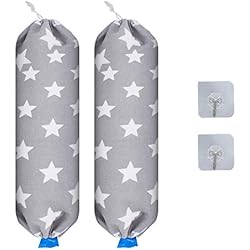 Dispensador De Comida Casero Gearific Soporte de Bolsa de plástico Bolsa de supermercado Soporte de Almacenamiento Bolsa de Transporte Organizador y dispensador de Bolsa de Compras para la Cocina casera (2)