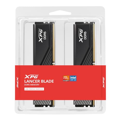 Image of ADATA XPG Lancer Blade 32GB (16x2) DDR5 6000MHz CL36 U-DIMM - Black RAM Memory (AX5U6000C3616G-DTLABBK)