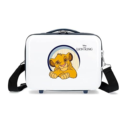 Disney El Rey Leon Neceser Adaptable con Bandolera Multicolor 29x21x15 cms Rígido ABS 9,14L