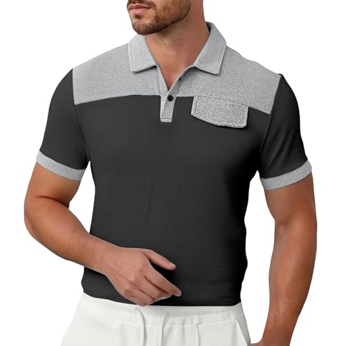 Polo homme blanc à manches courtes au style casual et coupe regular fit