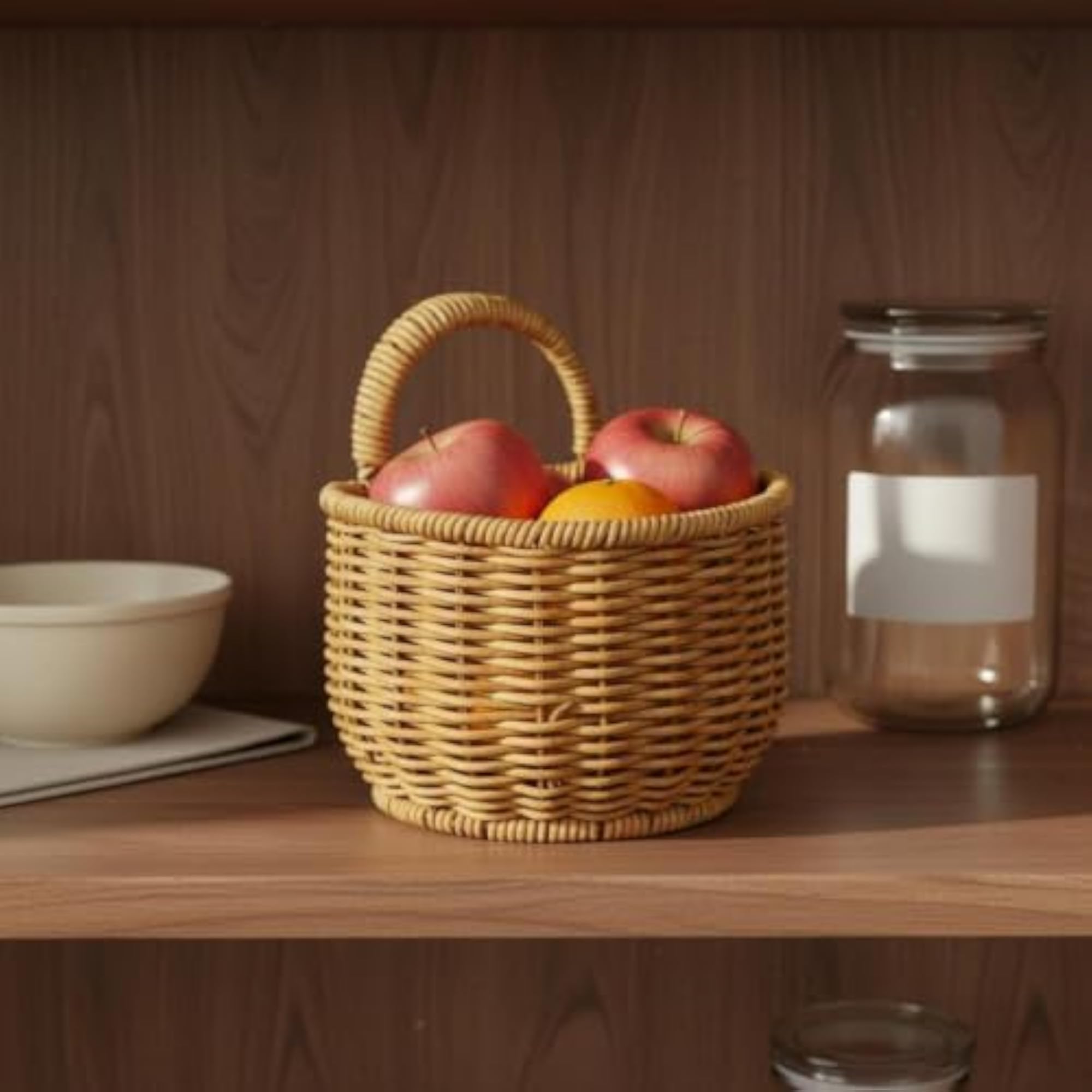 Kitchen Wall Hanging Basket Garlic Storage Holder