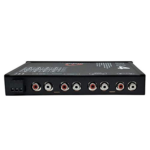 Image of Massive Audio EQ4 | 4-Band Car Audio Equalizer - in-Dash Equalizer with Subwoofer Control, 8V Line Driver & Adjustable Fader for Premium Sound Tuning