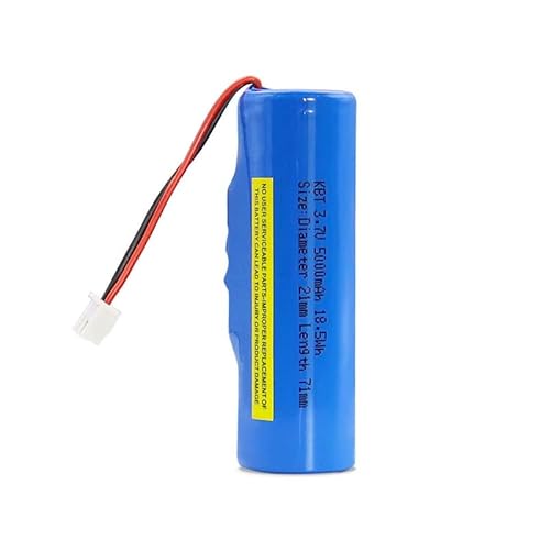 KBT 5000mAh Lithium Battery with White JST-XH 2.54/2P Plug, 3.7V 18.5Wh RC Toys Rechargeable Li-ion Battery for RC Car, Boat, Truck