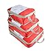 Generic Cubos de embalaje para maletas y bolsas de viaje - Juego de 3 bolsas organizadoras de equipaje y maleta, cubos de embalaje de compresión para organizador de viaje