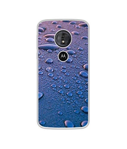 Image of Amazon Brand - Solimo Silicone Designer Water Drops Uv Printed Soft Back Case Mobile Cover for Motorola Moto G6 Play /Motorola Moto E5, Multi-Coloured