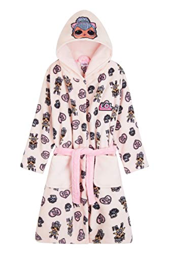 L.O.L. Surprise! Albornoz Niña, Batas de Casa Forro Polar Suave, Bata Niña Muñecas LOL Unicorn y Kitty Queen, Regalos de Unicornios para Niñas 4-12 Años (Rosa, 5-6 Años)