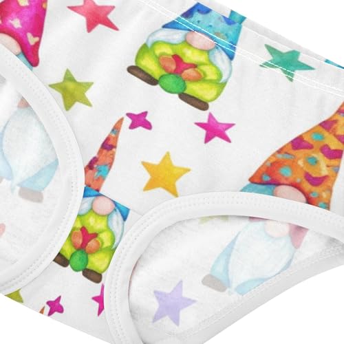 Toddler Girls Underwear 2t Cotton Panties Little Girl Durable Underpants Briefs Gnomes Stars Cute4