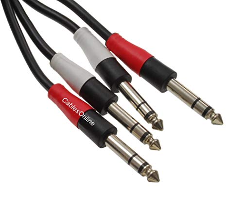 CablesOnline, 25ft Dual 1/4" Stereo TRS Cable Audio miniatura 3