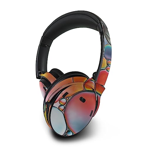 Image of MightySkins Skin Compatible With Bose QuietComfort 45 Headphones - Rainbow Bubbles | Protective, Durable, and Unique Vinyl Decal wrap cover | Easy To Apply, Remove, and Change Styles | Made in the USA