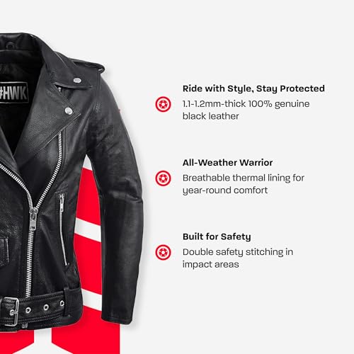 HWK Brando Leather Jacket Women