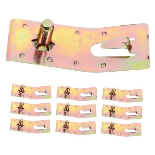 SOIMISS 10 pièces Clip de Sécurité pour Étagère Palette Métal Galvanisé Épingle Nourrice pour Système de Rayonnage Goutte Eau Compatible Universellement et Résistant à Usure