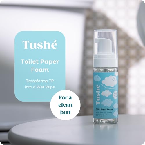 toilet paper foam 2-pack  flushable wet wipe alternative for sensitive skin  unscented septic safe  aloe vera witch hazel amp vitamin e  100ml 338 fl oz