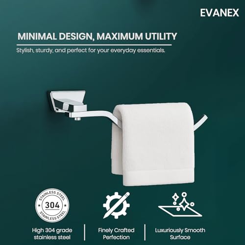 Image of EVANEX EVANEX Napkin Hanger for Washbasin /Towel Ring /Napkin Holder for Bathroom /304 Stainless Steel Bathroom Towel Ring /Rust Proof Towel Holder /Bathroom Accessories /Open Mouth Design for Easy Usage