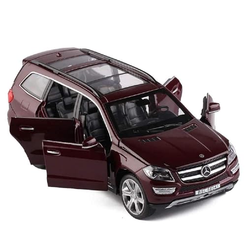 Image of Mercedes Benz GL500 Metal Car Pull Back with Open Doors, Tail with Front and Rear Light & Music Great Gift for Boys and Girls. (White)