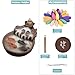NewEGG Two Fishes Ceramic Purple Clay Smoke Backflow Incense Cone Sticks Burner Holder
