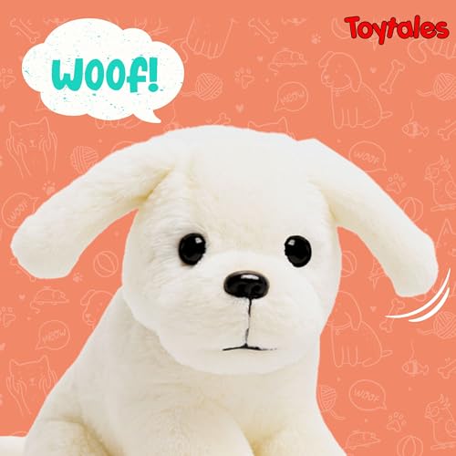 Image of TOYTALES Soft Toy Combo Red Rabbit & White Sitting Dog Plush Stuffed Toys for Kids