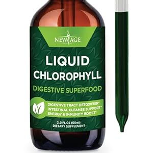 Chlorophyll Liquid Drops – Natural Concentrate – Energy Booster, Digestion and Immune System Supports, Internal…