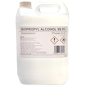 Isopropyl Alcohol 99.9% Isopropanol Pure 5 Litre 5L propan 2 ol IPA