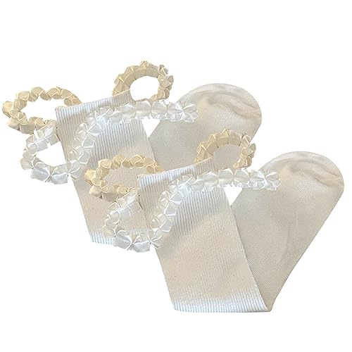 Generic Lolitas Ankle Dress Socks Cotton Booties Socks Lovely Crew Socks Middle Tube Socks JK Uniform Socks Gift, W, Onesize2