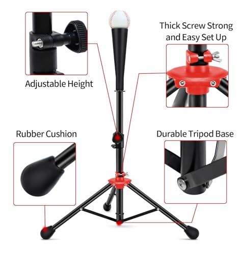 Image of 7x7ft /8x8ft Baseball Softball Net with Steel Frame for Batting, Hitting, Pitching, Portable Baseball Batting Net with Carry Bag, Great for All Levels