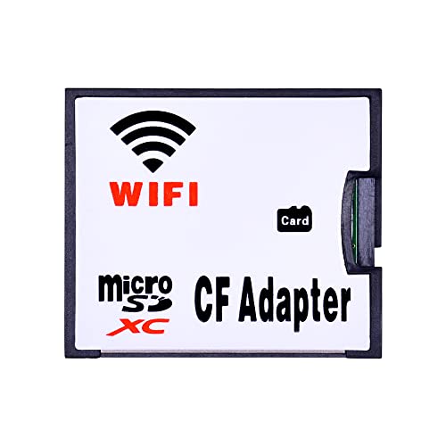 BOWONG Adaptateur WiFi Carte mémoire TF Micro SD vers CF Compact Flash Card Kit pour appareil photo numérique