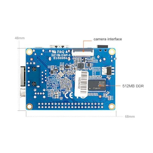 Uhidka 2X One H3 ARM -A7 4-Core MCU Utvecklingskort 1 GB DDR3