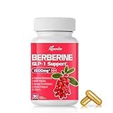 Aiwevon Berberine 1500mg Capsules – GLP-1 Support Weight Loss Supplement with Ceylon Cinnamon, Chromium & Alpha Lipoic Acid – Berberine HCL for Blood Sugar & Metabolic Support – 90 Veggie Caps