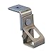 Thread Install Rod Hanger with Angle Bracket, PG, 1/4" Hole 1, Plain, 3/8" Hole 2, Plain