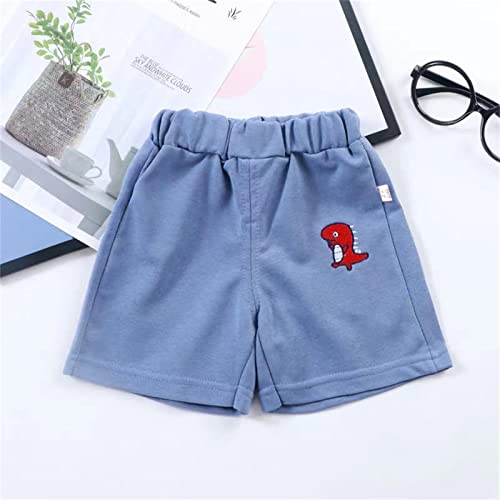 Moonker Toddler Boys Baggy Casual Shorts Breathable Elastic Waist Carton Embroidery Short Trousers Summer Solid3