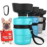 PETDOTT Dog Water Bottle, Portable Dog Water Bowl Dispenser Puppy Travel Water Bowl, Pet Water Bottl