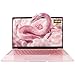 Fsjun 14 Zoll Laptop Roségold, FHD Display, 4 Kern Prozessor Celeron J4105, 8GB DDR4 RAM, 128 GB SSD, Webcam, WiFi, USB 3.0 x2, Mini-HDMI, Ultra-dünn, Notebook für Anfänger, DE Tastaturschutz