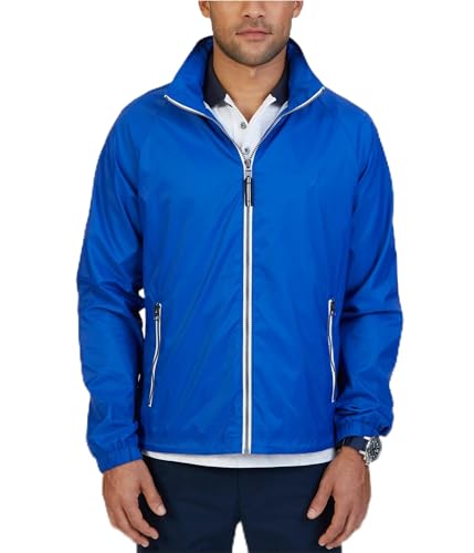 Nautica Long Sleeve Zip Front Nylon Windbreaker Outerwear
