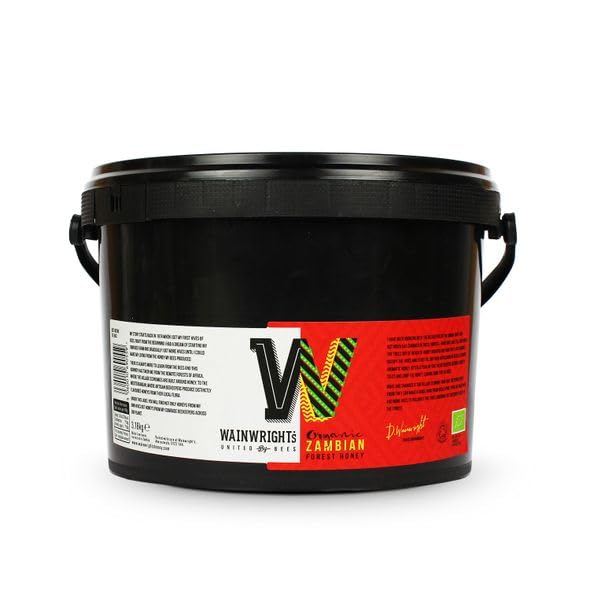 Miel Orgánica Cruda Bosque Zambiano 3.18kg Pack