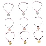 BESPORTBLE 9個金属製 賞メダル ゴールド シルバー ブロンズ 各 スポーツ 学業 競技用 直径 小麦模様 刻印付き