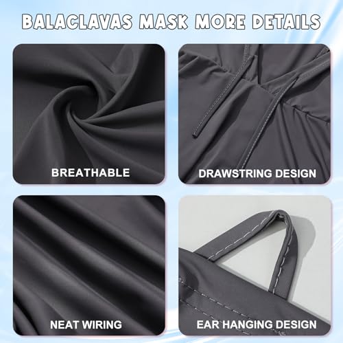 Image of 6 Packs Ski Mask Sun UV Protection Hood Breathable, Balaclava Face Mask for Men Women - Motorcycle Fish (6Pcs Color E, One size)