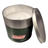Coleman Outdoor Citronella Candle, Decorative Tin Candle for Patio, Backyard, Camping, and Outdoor Use, Includes Lid for Protection, Up to 25 Hours Burn Time, 11oz