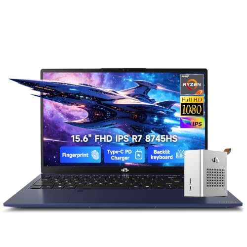 Image of NIMO 15.6 inch Laptop & eGPU Dock Bundle: R7 8745HS, 64GB DDR5 2TB RX 7600M XT