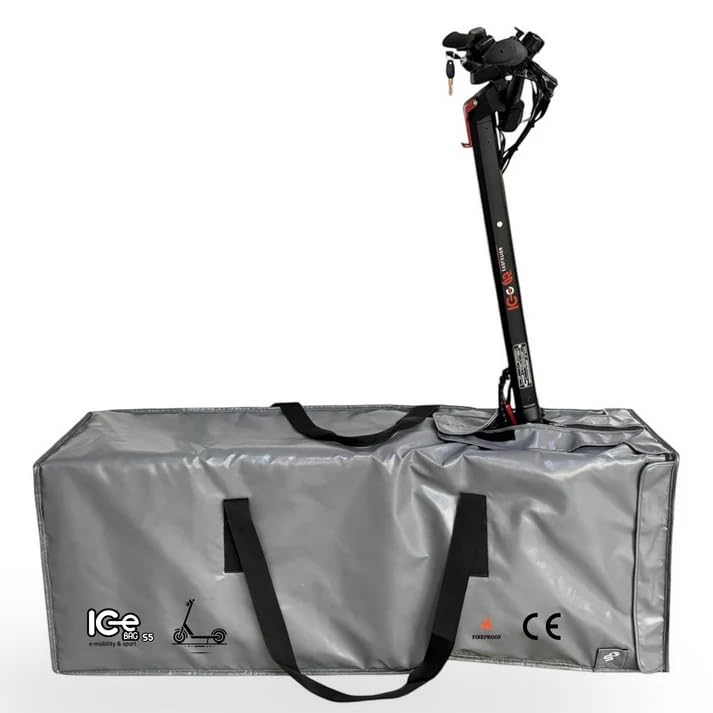 ICe Bag S5 Fireproof Garage Bag for Electric Scooters - Lithium Battery Explosion Protection - Certified Sec - for Home & Work