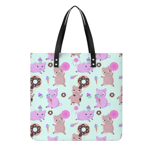 Sac shopper Beignets de Porc femmes | Sac à main fourre-tout et grand sac de voyage