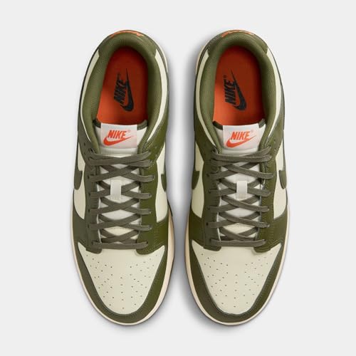 Dunk Low Retro Mens Basketball Shoes (Coconut Milk/Rough Green/Electro Orange) (IH0245-113, Beige/Green/Orange)2
