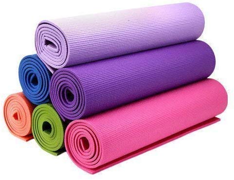 Ivaan Set of 2 Thick 4mm PVC Yoga Mat for Men |Women |Extra Large Size(Color May Vary)-image-1