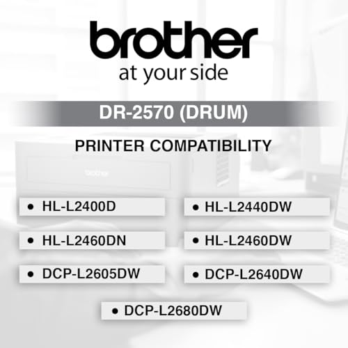 Image of Brother Drum DR-2570 Has 15000 Pages Yield Compatible with HL-L2400D HL-L2440DW HL-L2460DN HL-L2460DW DCP-L2605DW DCP-L2640DW DCP-L2680DW