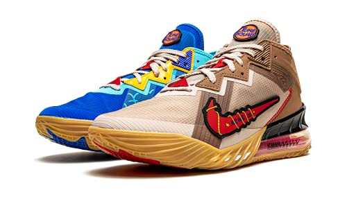 Nike Mens Lebron 18 Low Space Jam 2 Wile E. Vs Roadrunner Basketball, Blue, 12 #TOP1